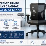 ¿Cada cuánto tiempo deberías cambiar tu silla de oficina?