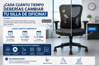 ¿Cada cuánto tiempo deberías cambiar tu silla de oficina?